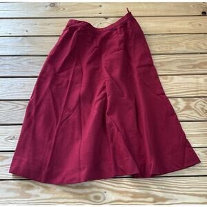 Vintage Pendleton Wool Midi Skirt Size 10 Women’s Red